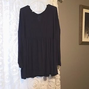 Navy Blue flowy top
